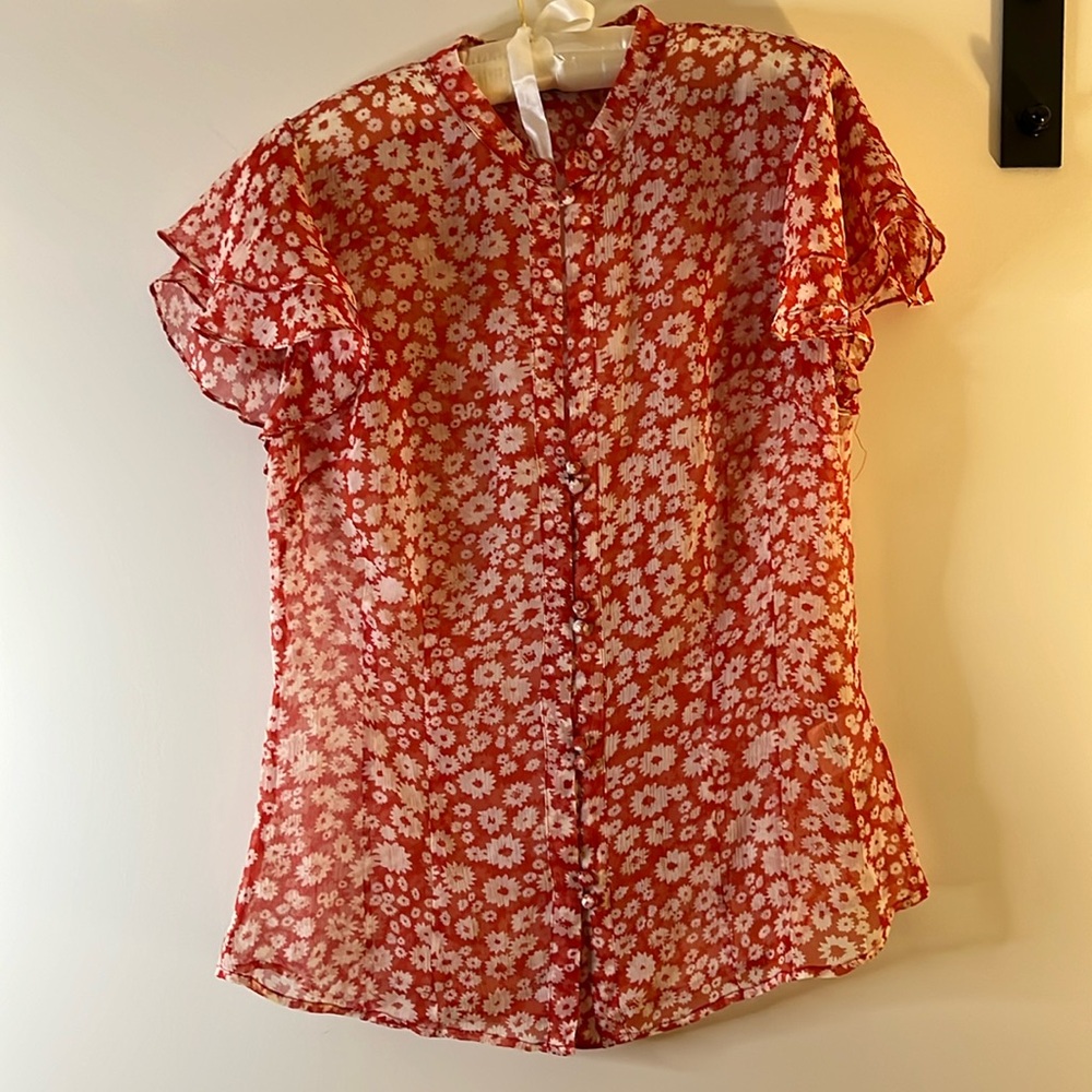 Mexx 100% Silk Blouse Sz10 medium